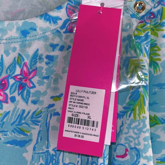 Lilly Pulitzer UPF 50+ Sophie Dress in What A Lovely Place - Picture 5 of 7